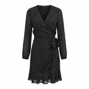 Abercrombie & Fitch Black Long Sleeve Dress size L